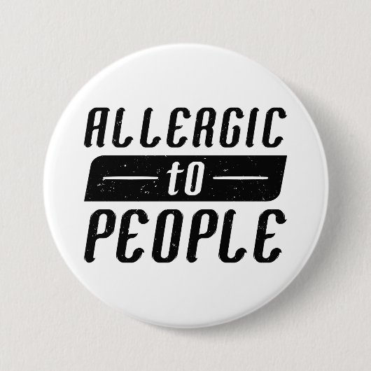 Allergie für Menschen Button (Vorderseite)