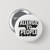 Allergie für Menschen Button (Vorne & Hinten)