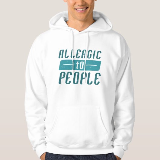 Allergie für Menschen Hoodie (Vorderseite)