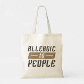 Allergie für Menschen Tragetasche (Rückseite)