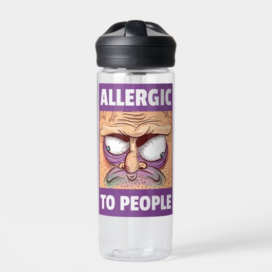 Allergie für Menschen Trinkflasche (Vorderseite)