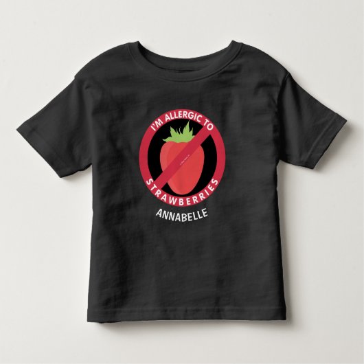 Allergie gegen Erdbeeren Kinder Allergie Personali Kleinkind T-shirt (Vorderseite)