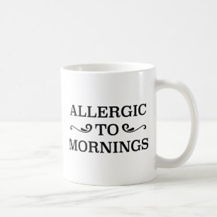 Allergie gegen Morgens Kaffeetasse