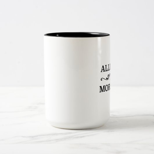 Allergie gegen Morgens Zweifarbige Tasse (Mittel)
