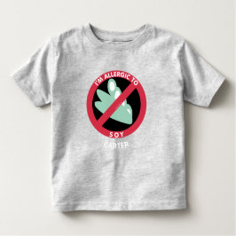 Allergie gegen Sojabohnen Kinder Allergie Personal Kleinkind T-shirt