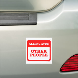 Allergie gegenüber anderen Menschen Auto Magnet