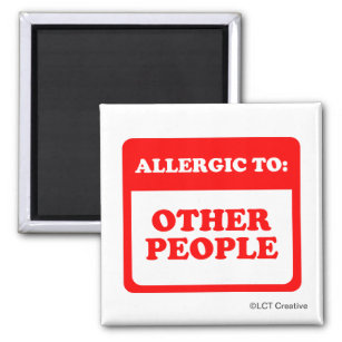 Allergie gegenüber anderen Menschen Magnet