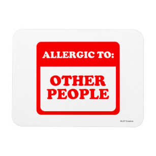 Allergie gegenüber anderen Menschen Magnet