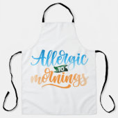 Allergie gegenüber Morgens Schürze (Vorderseite)