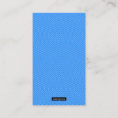 Allergie-wachsamer blauer Himmel Duotones Telefonnummerkarte (Rückseite)