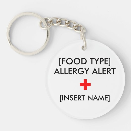Allergie-wachsamer Schlüsselanhänger (Vorderseite)
