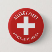Allergie-wachsames Adrenalin innerhalb des Button (Vorderseite)