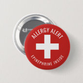 Allergie-wachsames Adrenalin innerhalb des Button (Vorne & Hinten)