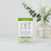 Allergie-wachsames Gras Duotones Telefonnummerkarte (Stehend Vorderseite)