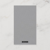 Allergie wachsames graues Duotones Telefonnummerkarte (Rückseite)