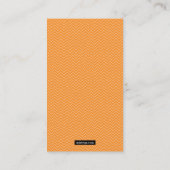 Allergie wachsames orange Duotones Telefonnummerkarte (Rückseite)