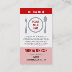 Allergie wachsames rotes Duotones Telefonnummerkarte