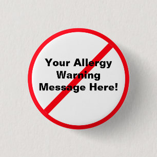 Allergie/Warnen Button