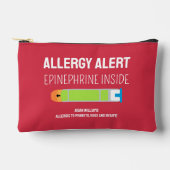 Allergie Warnhinweis Epinephrine Medikation Kinder Zubehörtasche (Vorderseite)