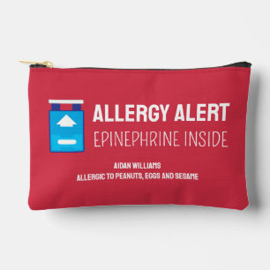 Allergie Warnhinweis Epinephrine Medikation Kinder Zubehörtasche