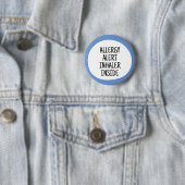 Allergie-Warnung Inhalator enthalten Button (Beispiel)