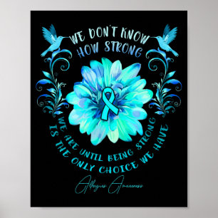 Allergiebewusstsein Blume Wir wissen nicht wie sta Poster