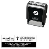 Allergiebewusstsein für Kinder in der Schule Permastempel (Beispiel)