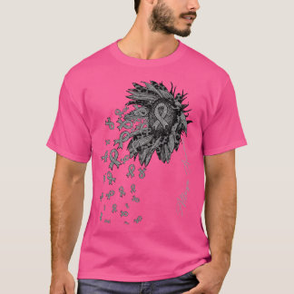 Allergiebewusstsein Sonnenblumen-Band-Blume fallen T-Shirt