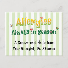Allergien - immer in der Saison Postkarte