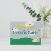 Allergien - immer in der Saison Postkarte (Stehend Vorderseite)