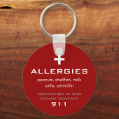 Allergien-Schlüsselanhänger Schlüsselanhänger (Vorderseite)
