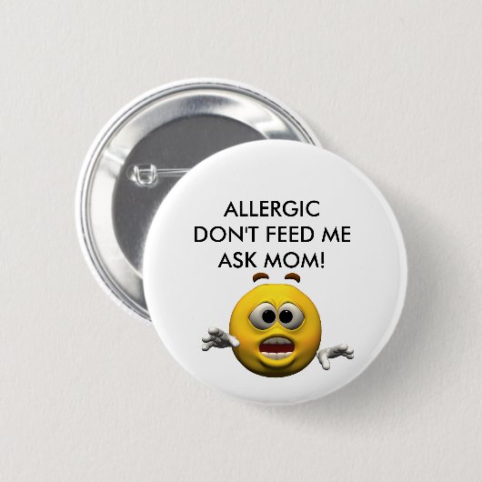 Allergisch! Button (Vorne & Hinten)