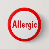 Allergisch Button (Vorderseite)