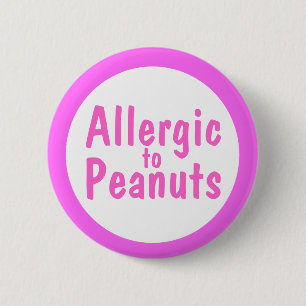 Allergisch gegen Erdnüsse Button