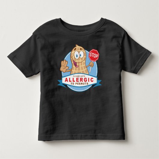 Allergisch gegen Erdnüsse Kleinkind T-shirt (Vorderseite)