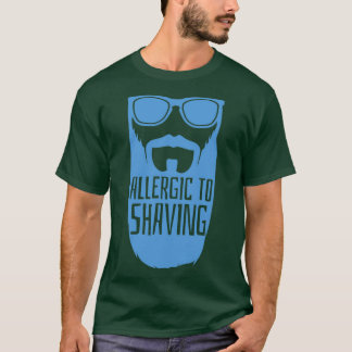 Allergisch gegen Hipster Männer Maskuline Vollbea T-Shirt