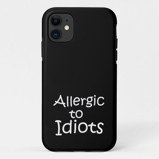 Allergisch gegen Idioten Case-Mate iPhone Hülle (Rückseite)