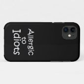 Allergisch gegen Idioten Case-Mate iPhone Hülle (Rückseite (Horizontal))
