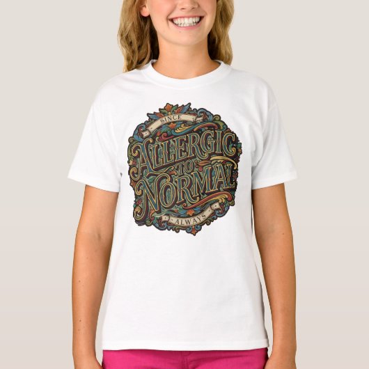 Allergisch gegen Normal T-Shirt (Vorderseite)