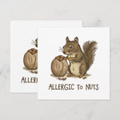 Allergisch gegen Nüsse (Vorne/Hinten)