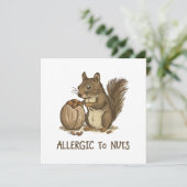 Allergisch gegen Nüsse (Stehend Vorderseite)