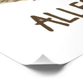 Allergisch gegen Nüsse Poster (Ecke)