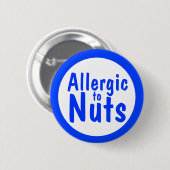 Allergisch zu den Nüssen Button (Vorne & Hinten)