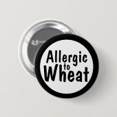 Allergisch zum Weizen Button (Vorne & Hinten)