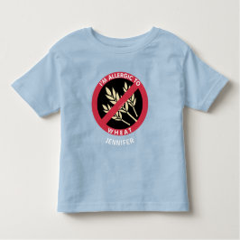Allergisch zum Weizen scherzt die personalisierte Kleinkind T-shirt