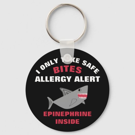 Allergische Allergiker Hai Kinder Personalisiert Schlüsselanhänger (Vorderseite)