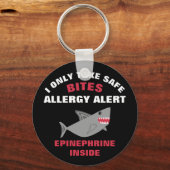 Allergische Allergiker Hai Kinder Personalisiert Schlüsselanhänger (Vorderseite)