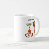 Allergische Blume Gardener Funny Allergien Kaffeetasse (VorderseiteRechts)