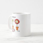 Allergische Blume Gardener Funny Allergien Kaffeetasse (Vorderseite Links)
