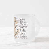 Allergische Katze Mattglastasse (VorderseiteRechts)